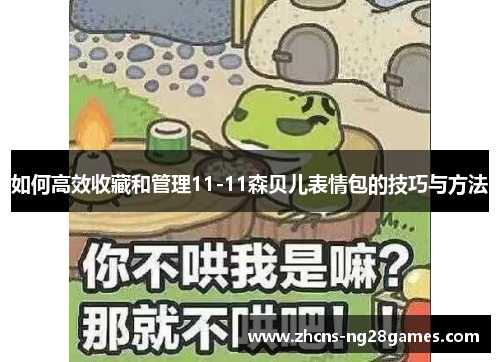 如何高效收藏和管理11-11森贝儿表情包的技巧与方法