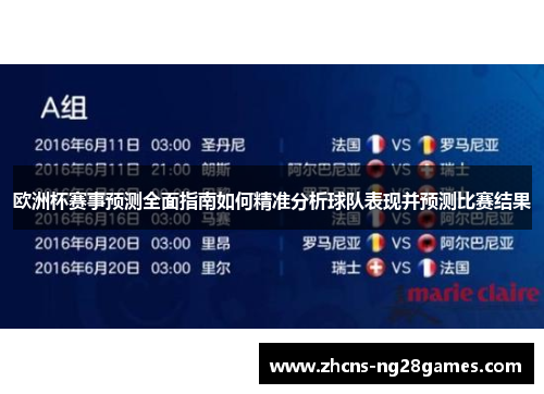 欧洲杯赛事预测全面指南如何精准分析球队表现并预测比赛结果